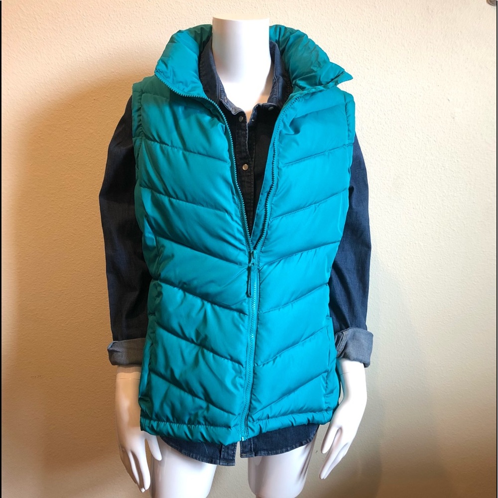 Turquoise quilted vest